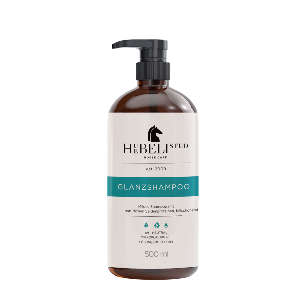 HUEBELI STUD Φυτικό Shampoo Λάμψης 500ml