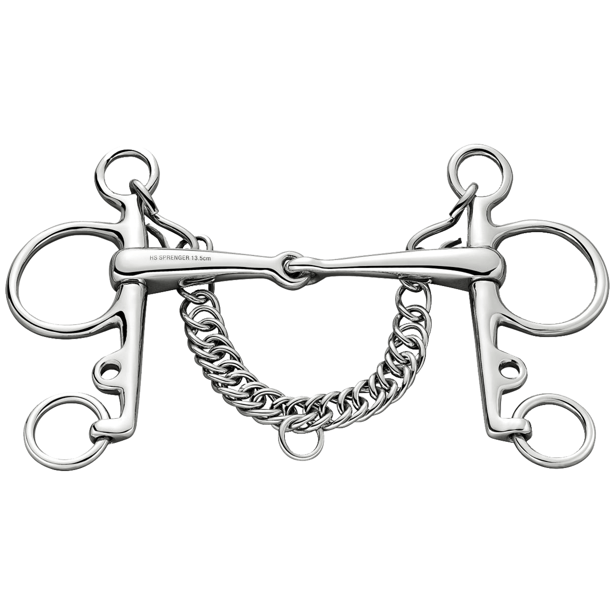 SPRENGER Single Jointed Long Pelham Επιστόμιο SPRENGER Single Jointed Long Pelham Επιστόμιο