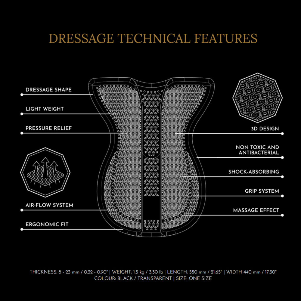 HORSENA Back Balance Dressage Gel pad