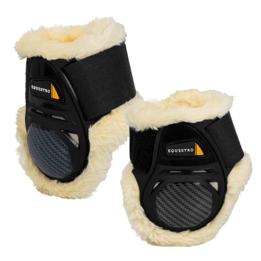 EQUESTRO Sheepskin Quick-Release Fetlock Boots