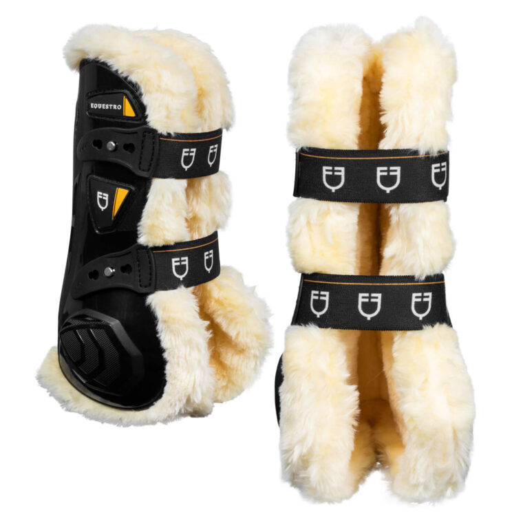 EQUESTRO Sheepskin Quick-Release Μπότες Προστασίας Tενόντων