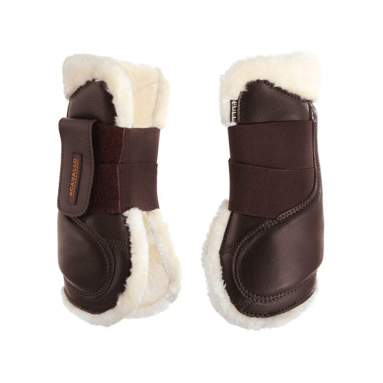 ACAVALLO Jumping Sheepskin Tendon Boots