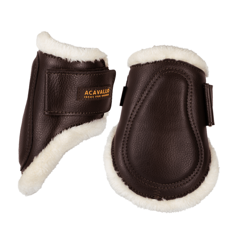 ACAVALLO Jumping Sheepskin Fetlock Boots