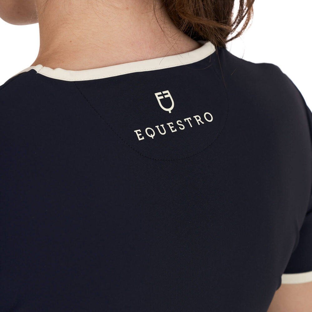 EQUESTRO S/S Ruched Training Shirt