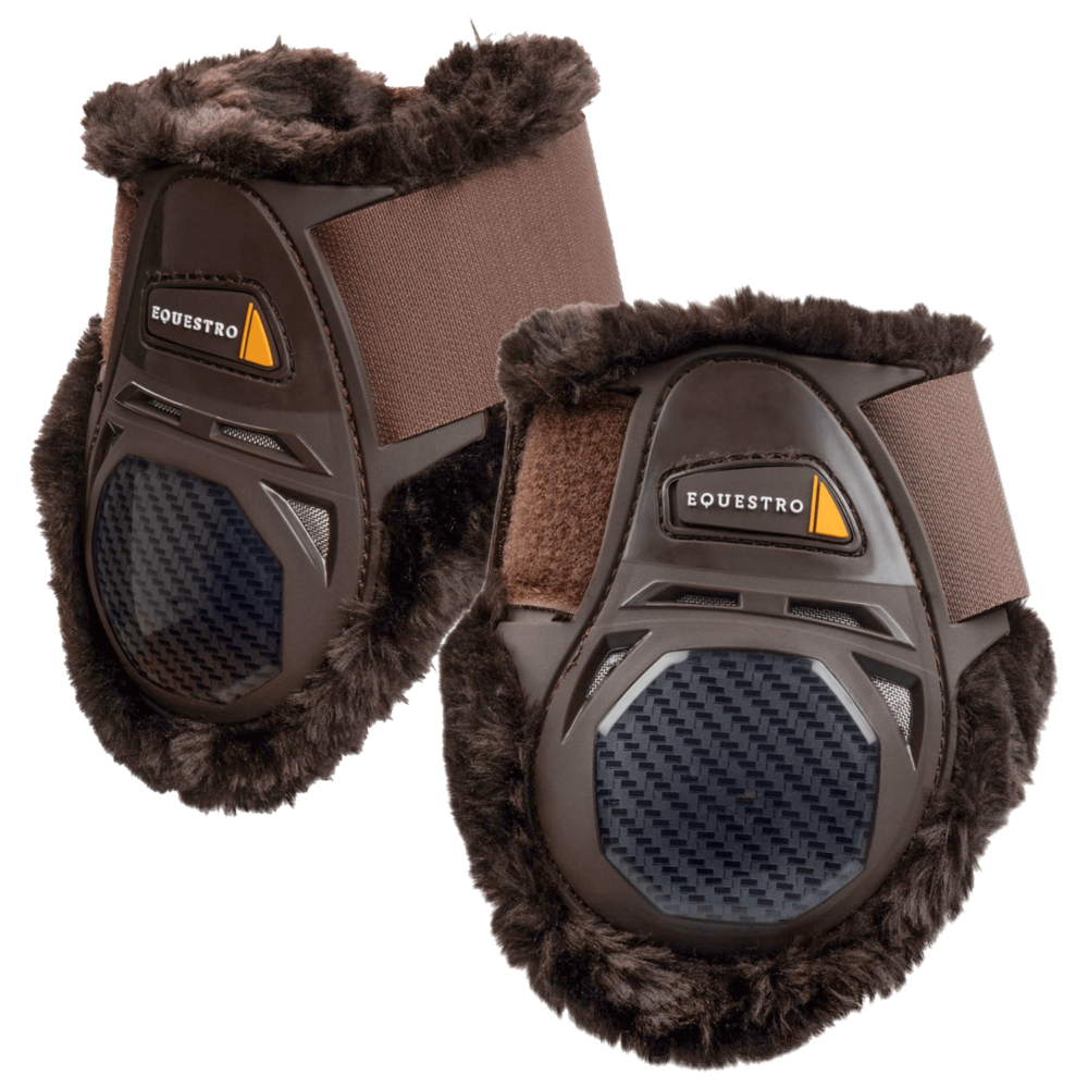 EQUESTRO Sheepskin Quick-Release Tendon + Fetlock Boots