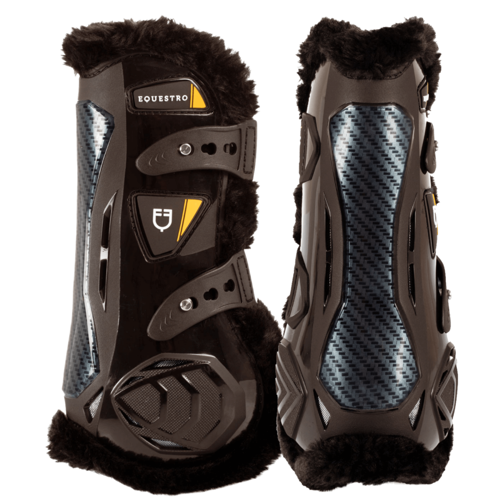 EQUESTRO Sheepskin Quick-Release Tendon + Fetlock Boots