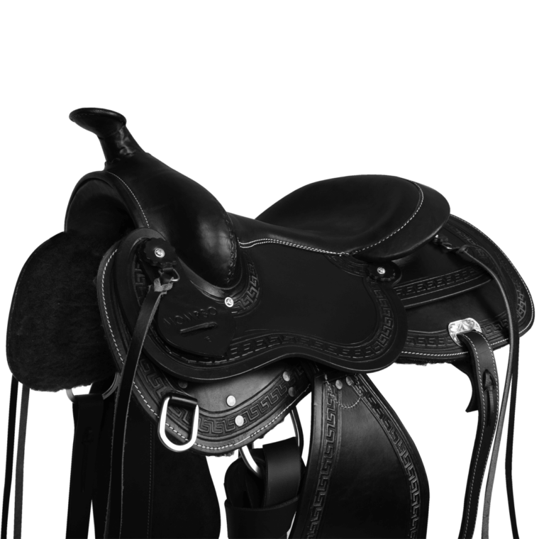 MOMPSO WESTERN Reining Δερμάτινη Σέλα