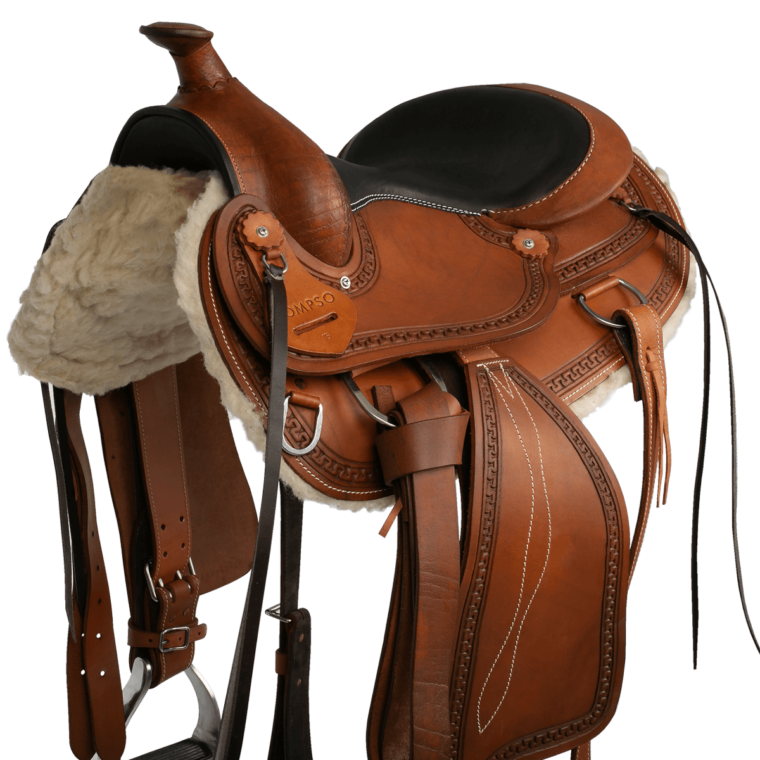 MOMPSO CLASSIC Western Δερμάτινη Σέλα