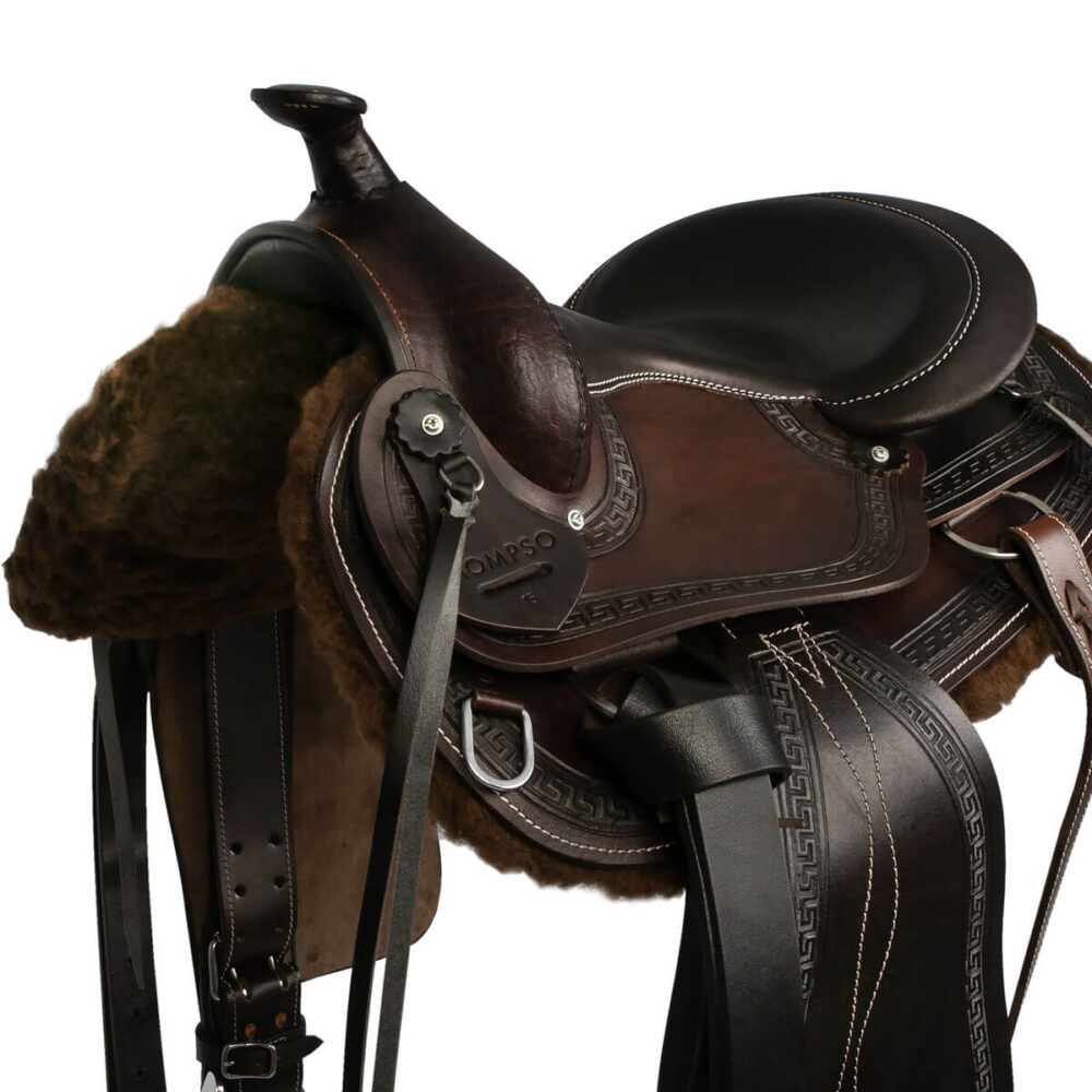 MOMPSO CLASSIC Western Δερμάτινη Σέλα