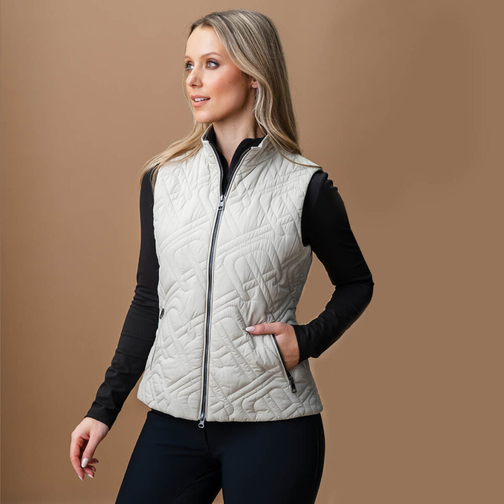 AA Neve Monogram Quilted Gilet