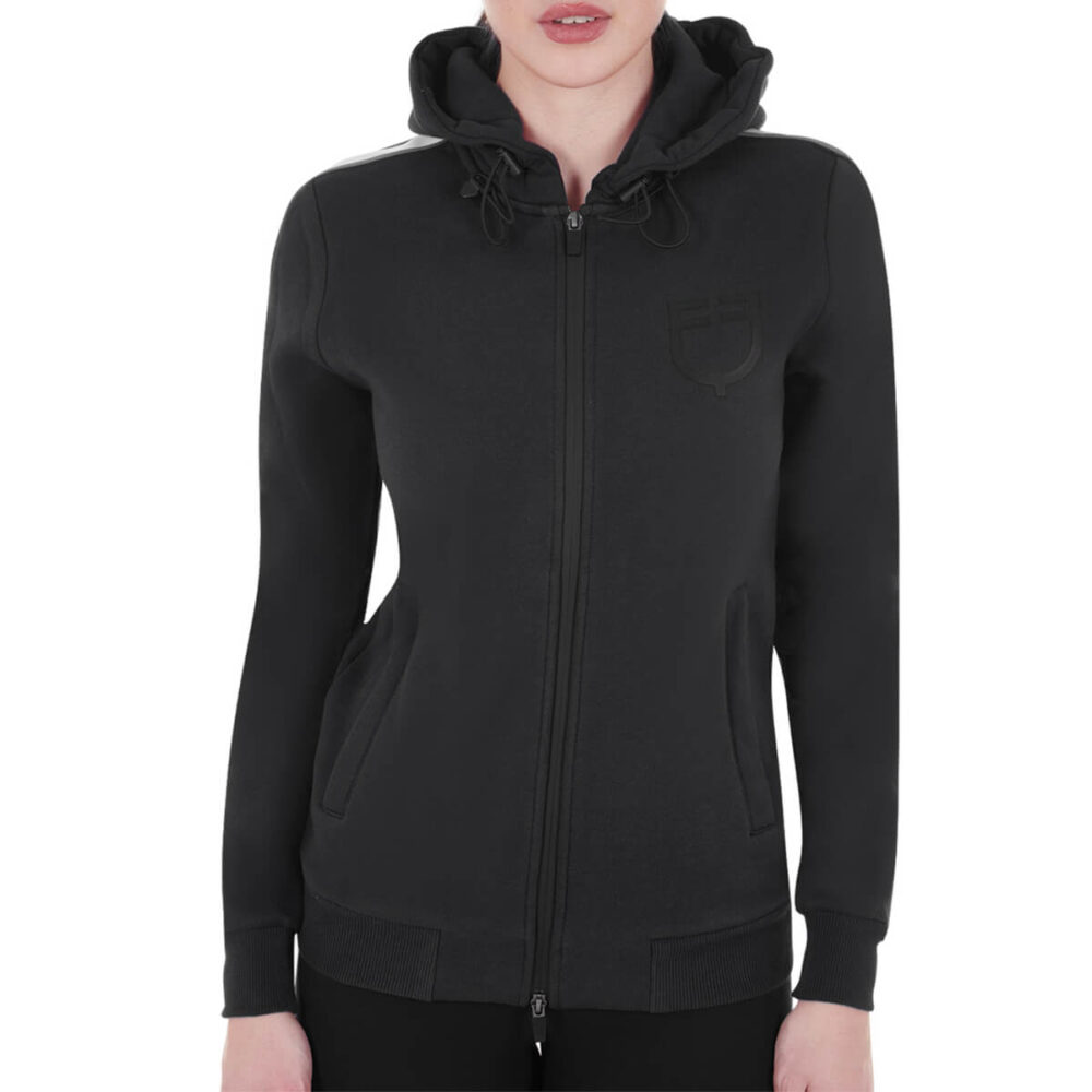 EQUESTRO All-Black Hooded Sweatshirt