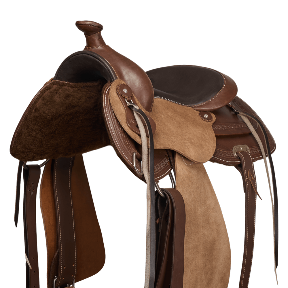 MOMPSO WESTERN Classic Δερμάτινη Σέλα