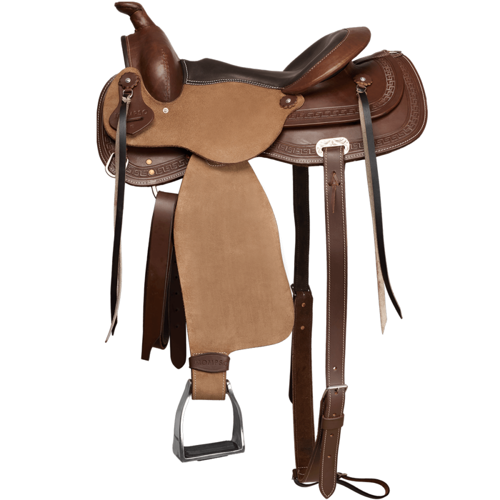MOMPSO WESTERN Classic Δερμάτινη Σέλα
