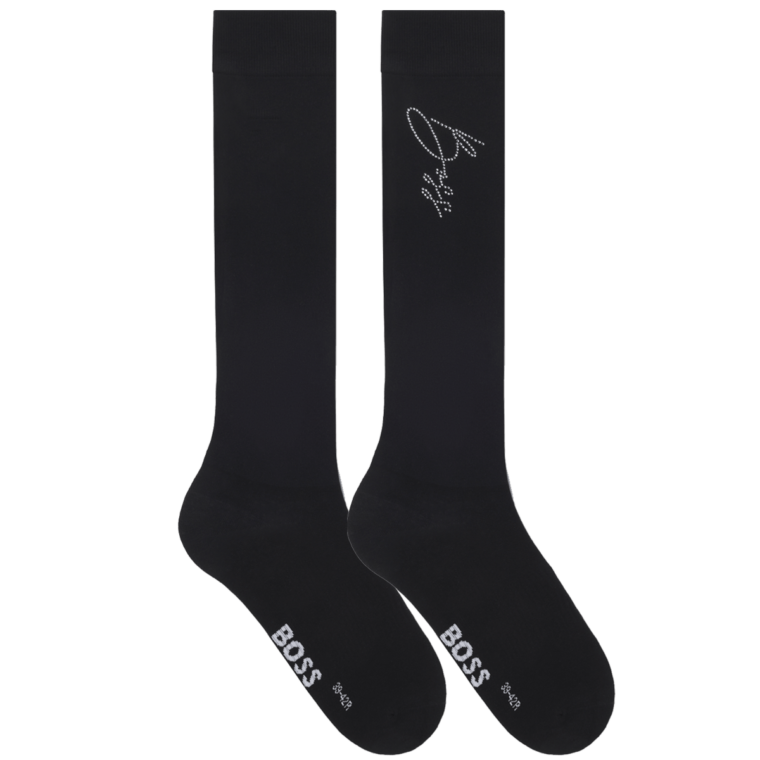 BOSS Sally Crystal Riding Socks