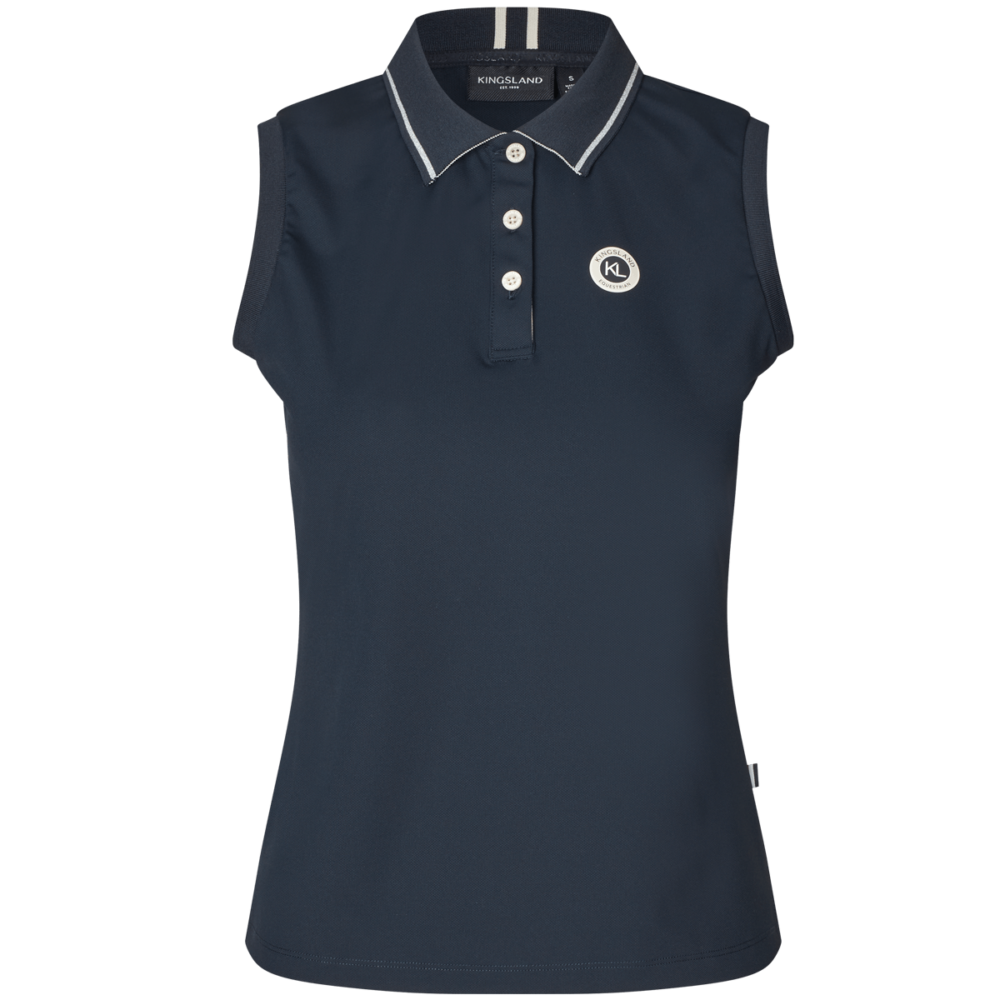 KINGSLAND Laura Sleeveless Pique Polo