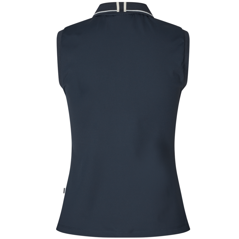 KINGSLAND Laura Sleeveless Pique Polo