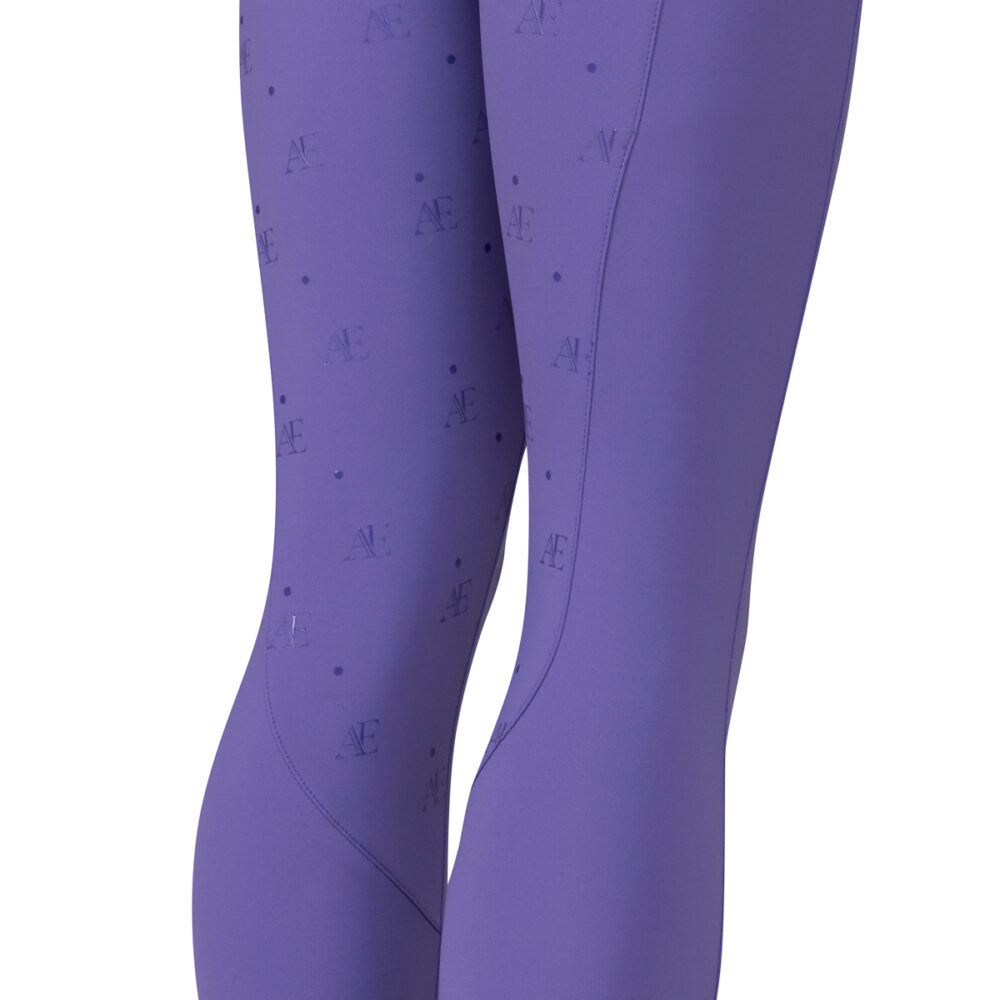 AUBRION Heather Young Rider Full Grip Tights