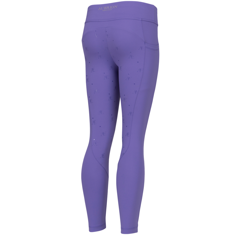AUBRION Heather Young Rider Full Grip Tights