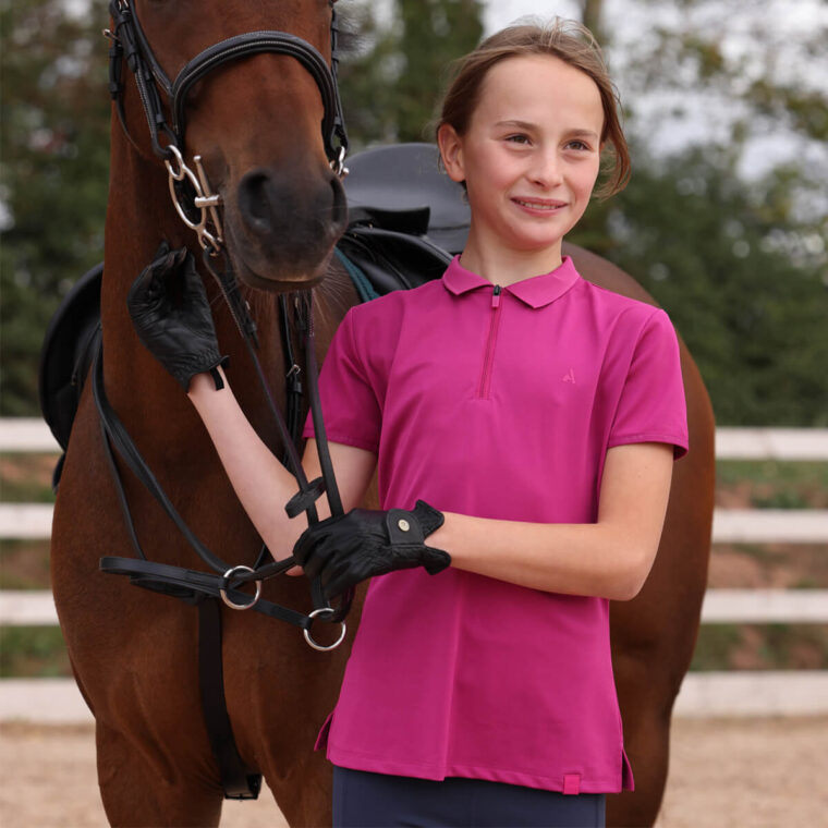 AUBRION React Young Rider Tech Polo